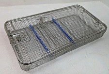 Wire/Mesh Sterilization Container Surgical Instrument Tray Basket w/Lid & Insert