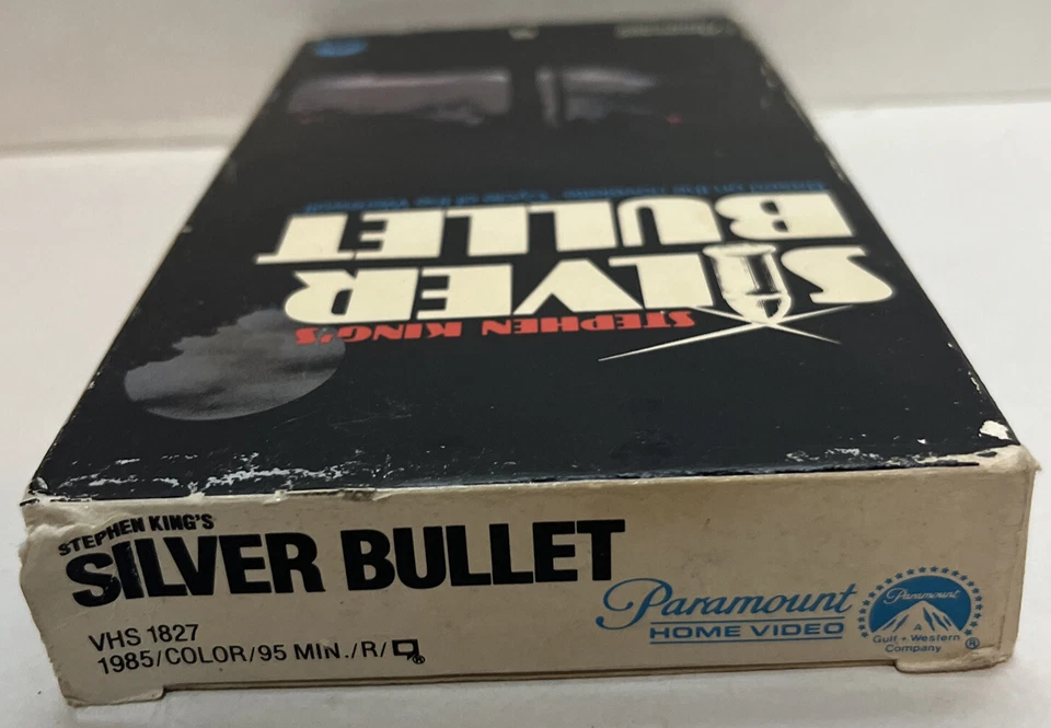 Видеокассета Silver Bullet Stephen King Horror Werewolf Gary Busey Corey Haim - Изображение 3 из 4