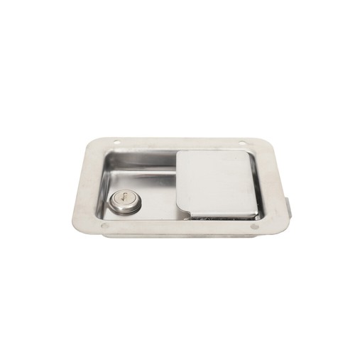4 Pcs Trailer Paddle Door Latch with 2 Keys Handle RV Truck Tool Box Lock Steel - Foto 5 di 12