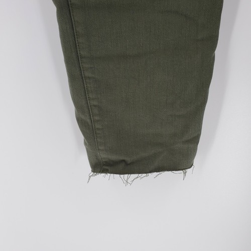 Nuevo con etiquetas Jegging Jeans Universal Hilo Verde Oliva Envejecido Dobladillo Crudo Talla 24W - Imagen 2 de 12