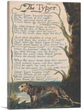 ARTCANVAS The Tyger - Plate 36 Canvas Art Print by William Blake