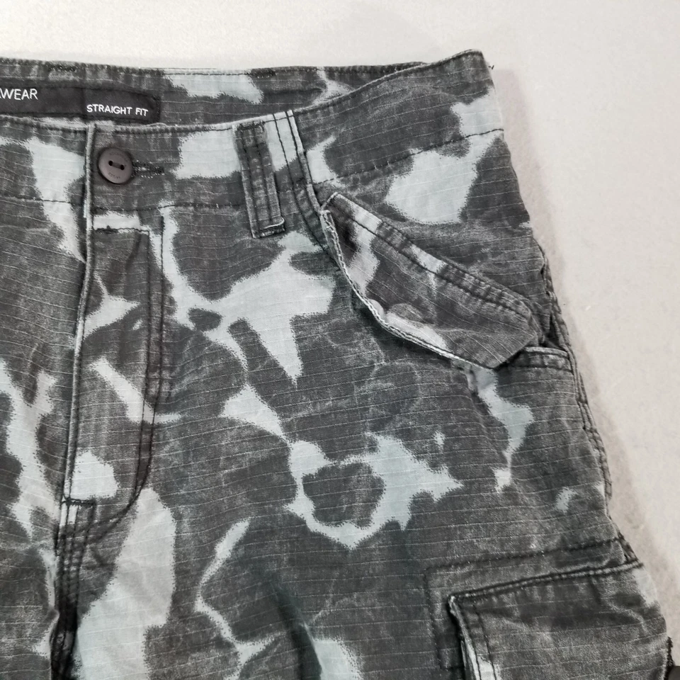 Calça cargo Rocawear masculina 34x34 azul cinza leve algodão ripstop - Imagem 4 de 4