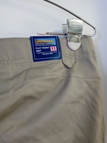 Universal Girls School Uniform Pants Khaki Beige Size 11 - Picture 4 of 4