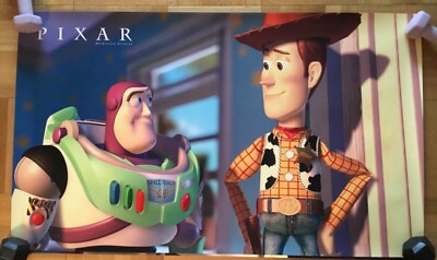 その他 PIXAR Toy Story Poster Figure 1996 Disney Pixar Toy Story 'Rocketing Onto Video' Promo