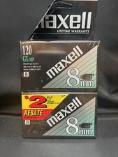 Maxwell 8mm Camcorder Video Tapes, GX-MP High Quality, 120 Minutes 2 Pack New