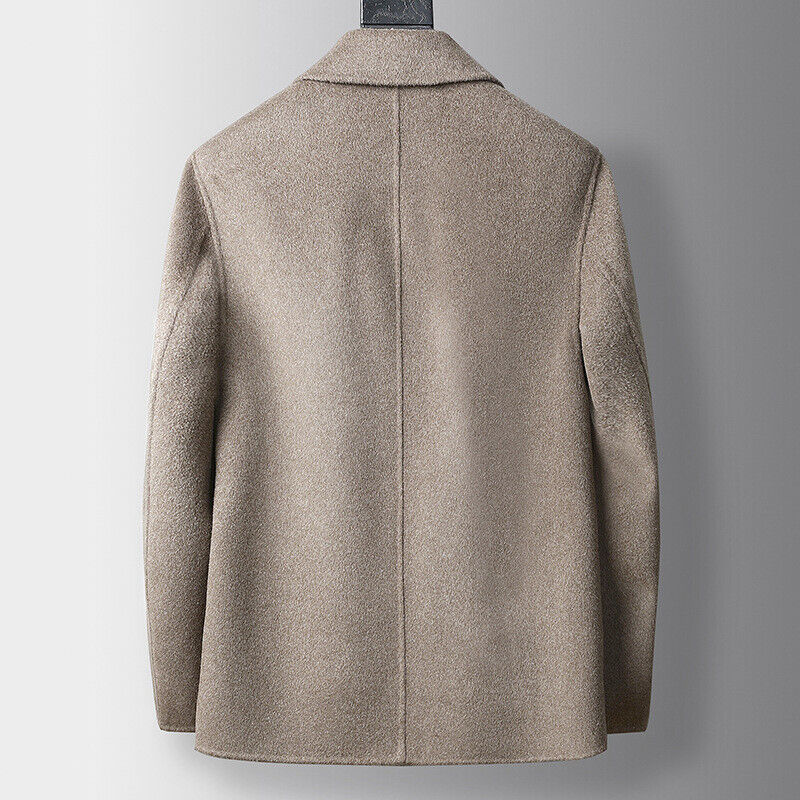 Double-sided Wool Jacket Men's Short Lapel Wool Jacket High Double-sided Wool Jacket Men's Short Lapel Wool Jacket High