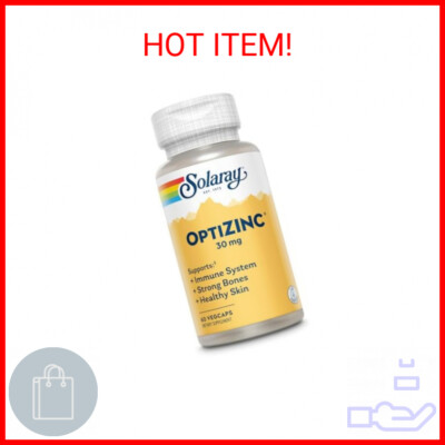 Solaray OptiZinc 30mg Immune Support Supplement, Chelated Zinc Capsules, Endocri