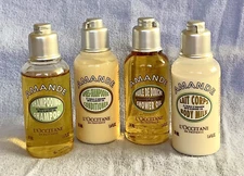 New L'Occitane En Provence 4-piece Amande Almond Oil Bath & Body Travel Set