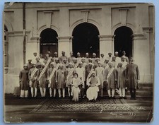 India vintage B&W photograph :Jawaharlal Nehru & Indira Gandhi Rare 9.5