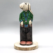 NAVAJO FOLK ART- HANDMADE FOLK ART RABBIT by MARVIN JIM - NATIVE AMERICAN