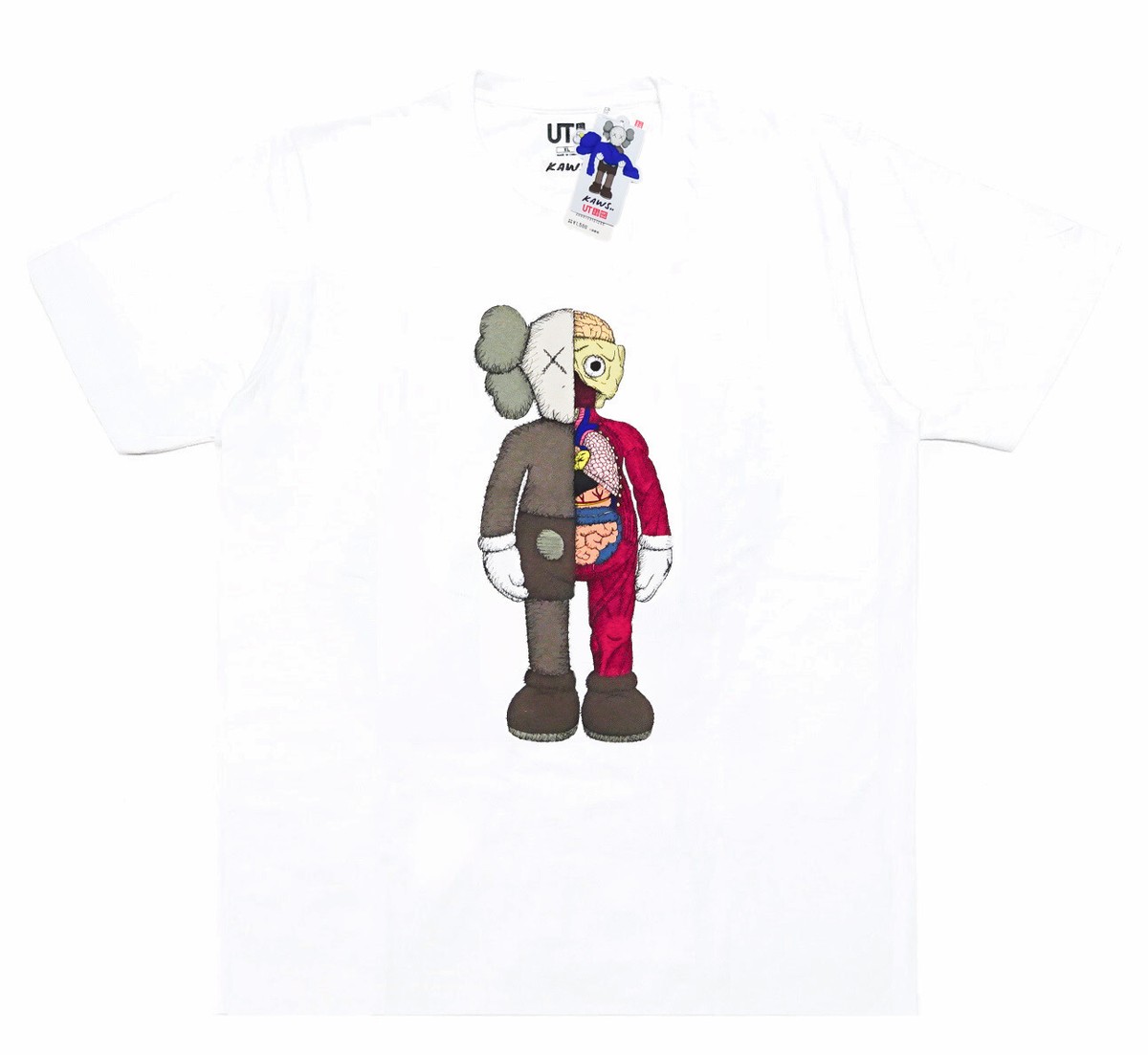 Uniqlo x Kaws UT Graphic Tee 'Dissected Flayed' White Size Uniqlo x Kaws UT Graphic Tee 'Dissected Flayed' White Size