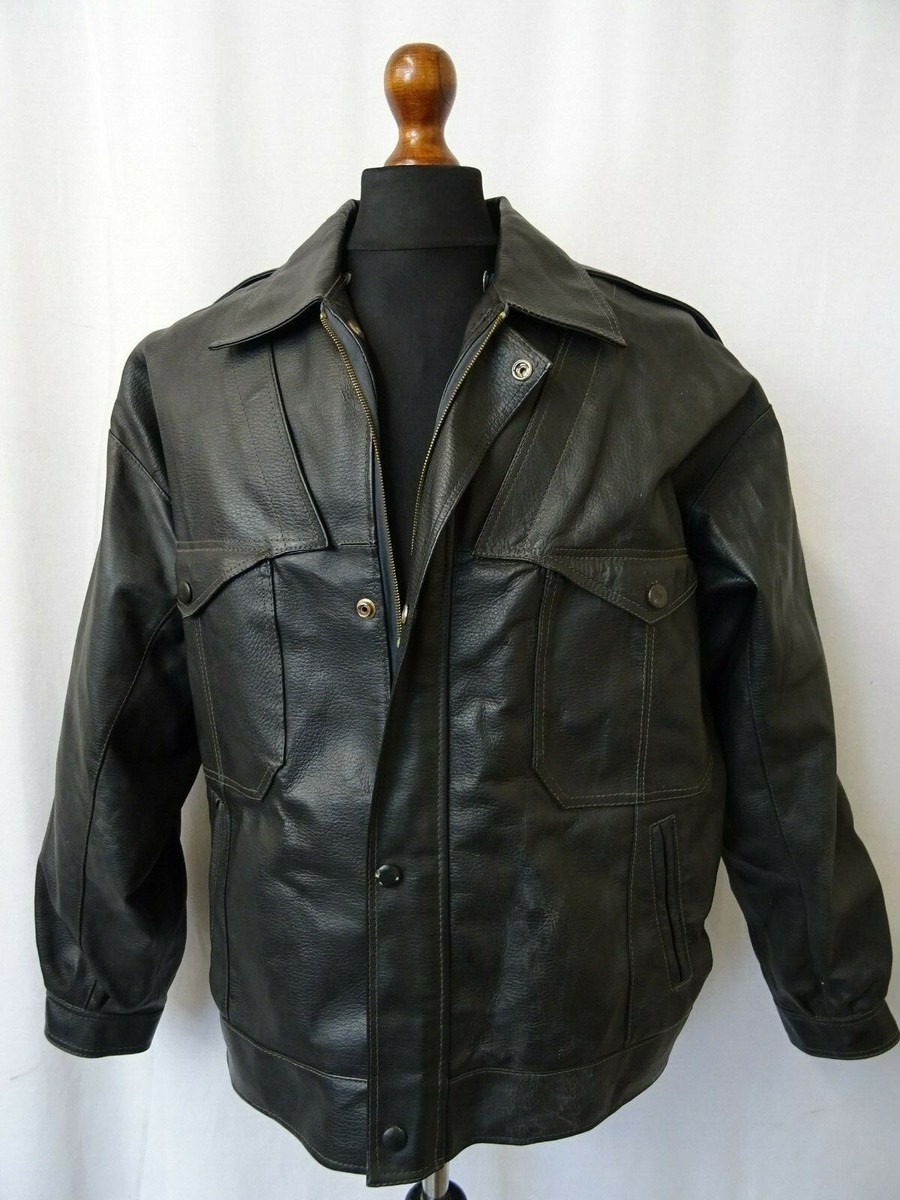 [H]SHEEP LEATHER 70‘S SPORTS JACKET Men's Vintage 1970's Goatskin Sports Leather Jacket 46R | eBay