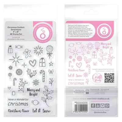Tonic Studios  Acrylic  Stamp - CHRISTMAS CONFETTI
