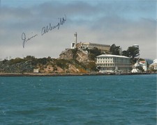 JIM ALBRIGHT - LAST ALCATRAZ PRISON GUARD OUT 1963 - SIGNED 8x10 PHOTO B w/COA 