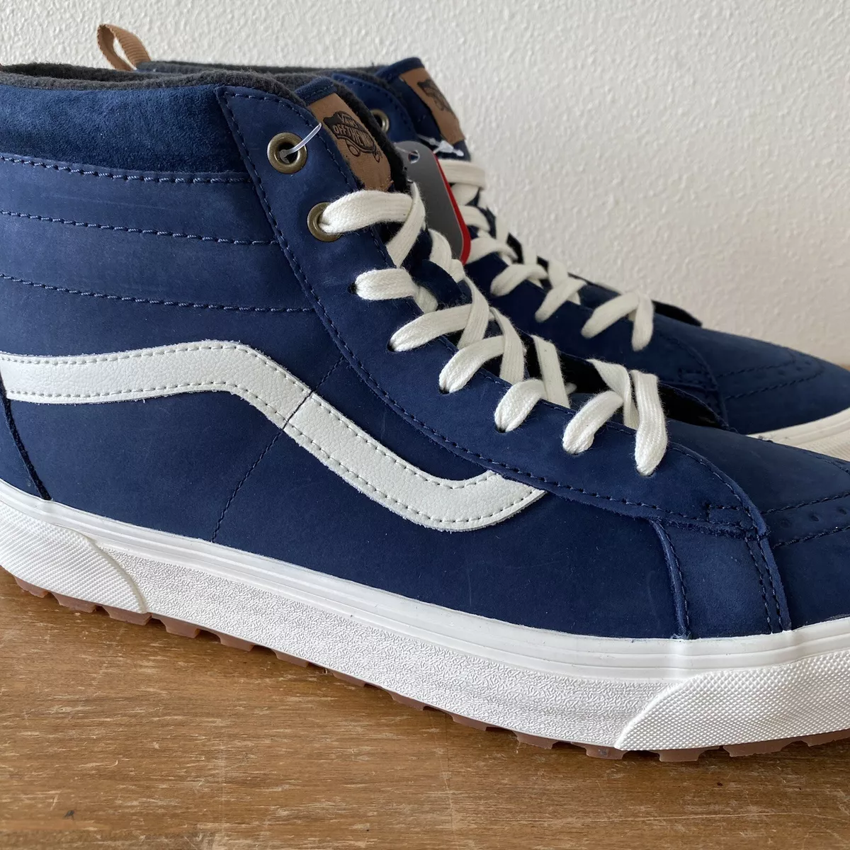 Vans high shop tops navy blue