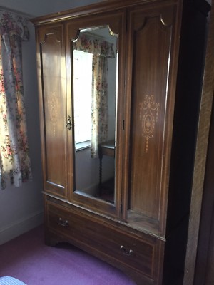 Edwardian Inlaid Wardrobe | eBay UK