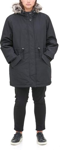 NWT Levi's Women's Faux Fur Lined Hooded Parka Jacket Plus Size 1X $300 2D104 - Picture 2 of 5