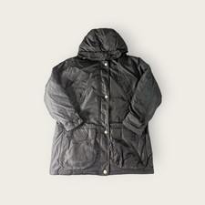 Black Eddie Bauer Goose Down Outdoors Insulated Coat Women's Tall M
