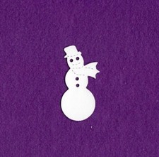 SNOWMAN W/ SCARF die cuts scrapbook cards