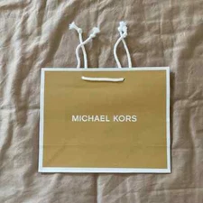 NEW Michael Kors Paper Shopping Gift Tote for Small Bag Waller Scarf 10"×8”x4"