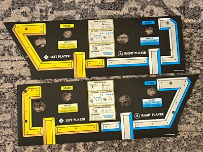 NOS Atari Cyberball Control Panel Overlays for Nintendo VS. Dual ...