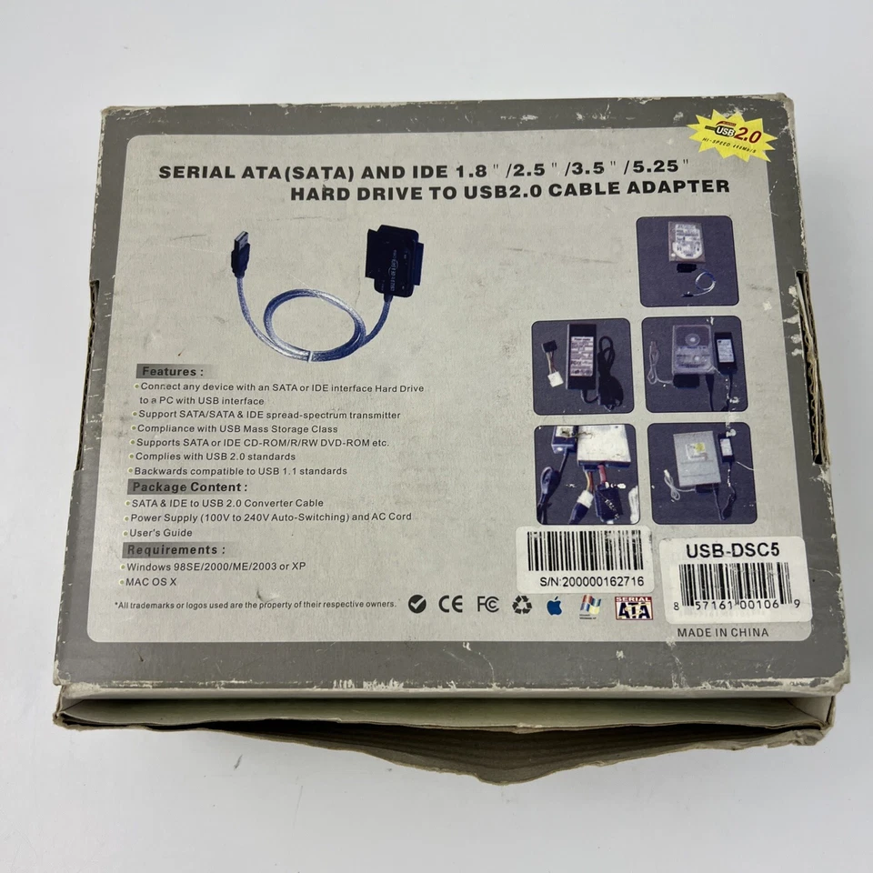 Sabrent USB 2.0 to SATA/IDE Harddrive Adapter - Image 2 of 4