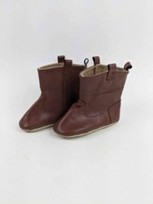 Toddler Old Navy Brown Faux Leather Boots With Soft Soles