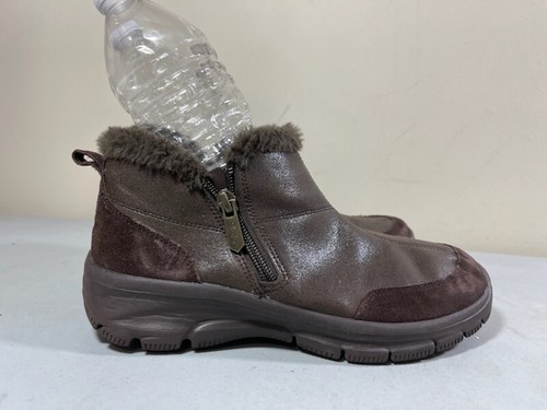 skechers side zip booties