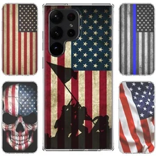 For Samsung Galaxy S25 Ultra S25+ S24+ S24 S23 Plus S22 TPU Case Cover+Glass-USA