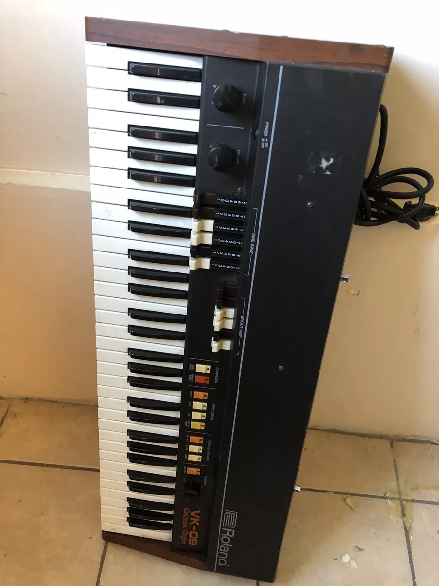 Roland VK-09 Electronic Organ Rare Vintage Analog Organ w/ case