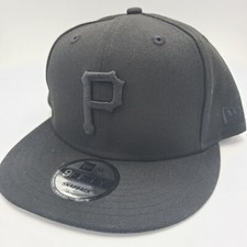 Pittsburgh Pirates Hat New Era 9Fifty Snapback Baseball Cap Blackout On Black