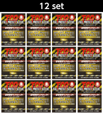 TCG Full Protect Sleeve 3 Pieces 12 Set Regular Size Trading Card Storage New
