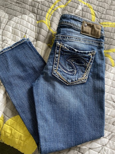Silver Jeans Womens Suki Capri Jeans 