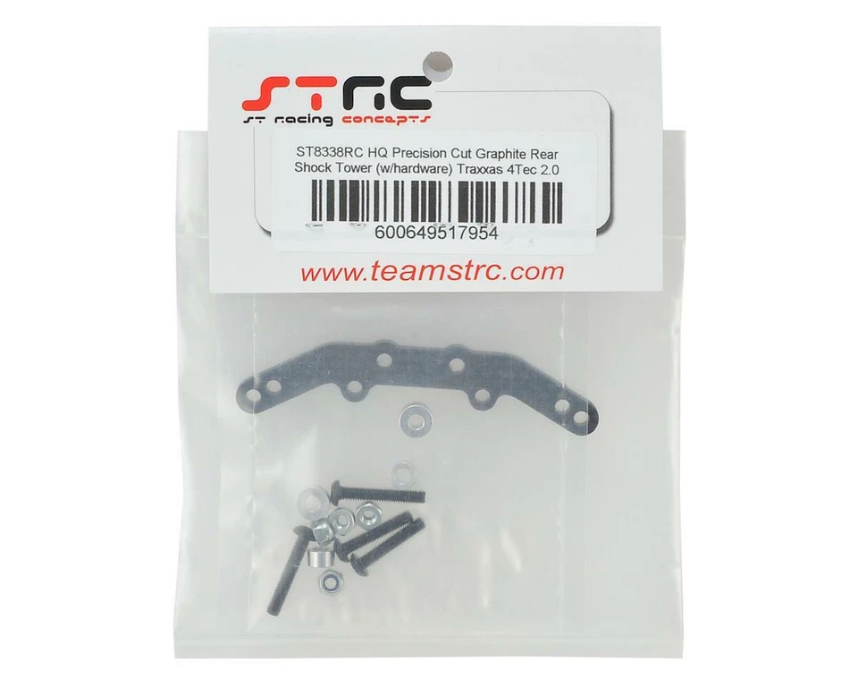 ST Racing Concepts Heavy Duty Graphite Rear Shock Tower for Traxxas 4Tec 2.0 - Image 2 of 2