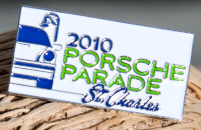 OLDTIMER AUTO PIN / BUTTON # PORSCHE PARADE ST. CHARLES 2010