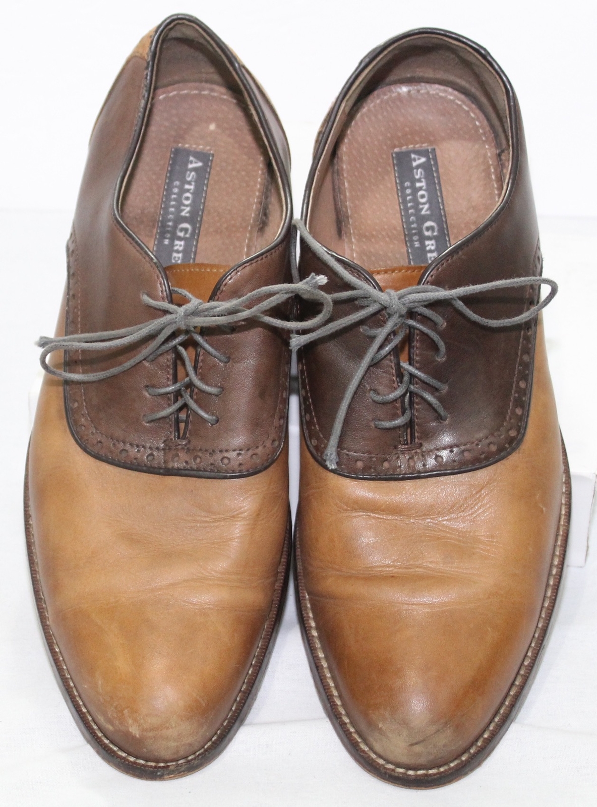 SAOLA Scarpe eleganti Oxford Aston Grey collezione Clinton marrone e pelle cognac uomo 10