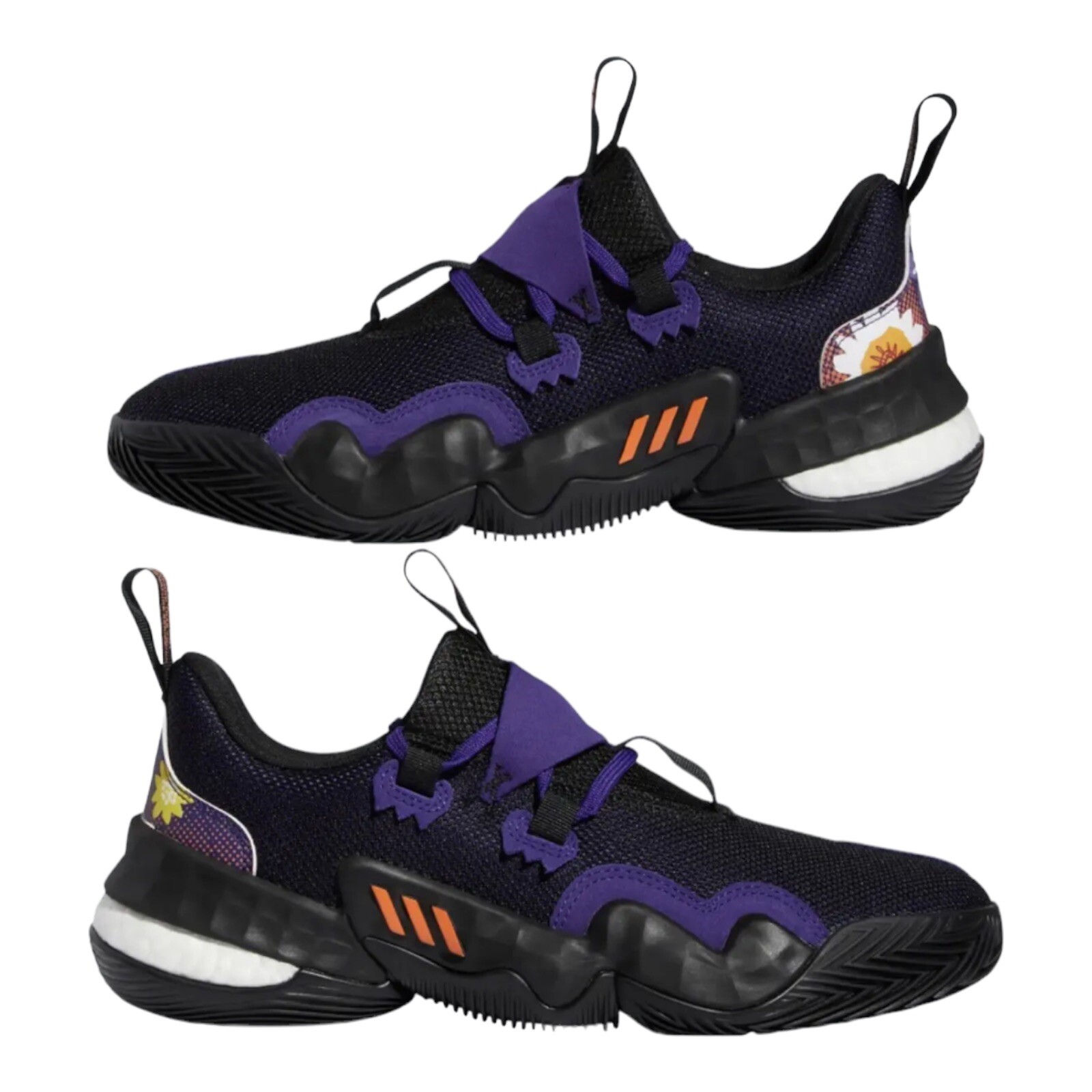Adidas Trae Young 1 GZ4627 Core Black Team College Фиолетовый Солнечно-оранжевый Размер 11 19090₽