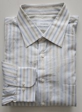 Ermenegildo Zegna. Striped Men Dress Shirt. Made In Spain. 18.5 47cm L