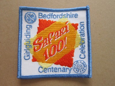 Safari Guide Patch Bedfordshire Safari 100 Girl Guides Cloth Patch Badge L5K C | eBay