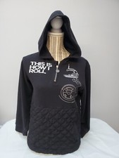 Disney Star Wars Black Hoodie Youth XL -- BB8 "This Is How I Roll"