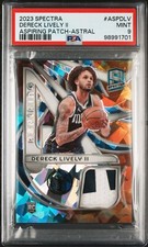 2023-24 Spectra - Aspiring Patches Dereck Lively #ASP-DLV Astral Prizm /49 PSA9