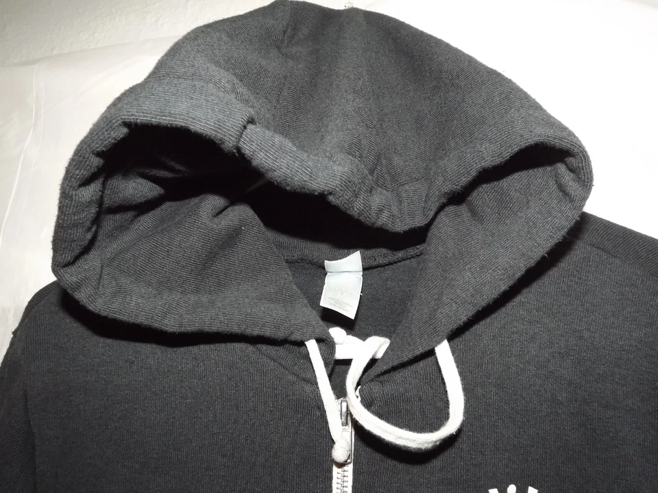 Alternative Ladies Black Hood Full Zip Long Sleeve Sweatshirt "Flyin M Coffee" M - Image 4 of 4