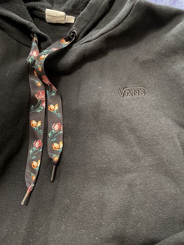 Vintage VANS Off The Wall Woman’s Floral Hoodie Rare XL - Picture 4 of 5