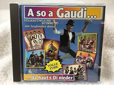 A SO A GAUDI - VOLKSTÜMLICHE STIMMUNG AM LAUFENDEN BAND - CD - NEU
