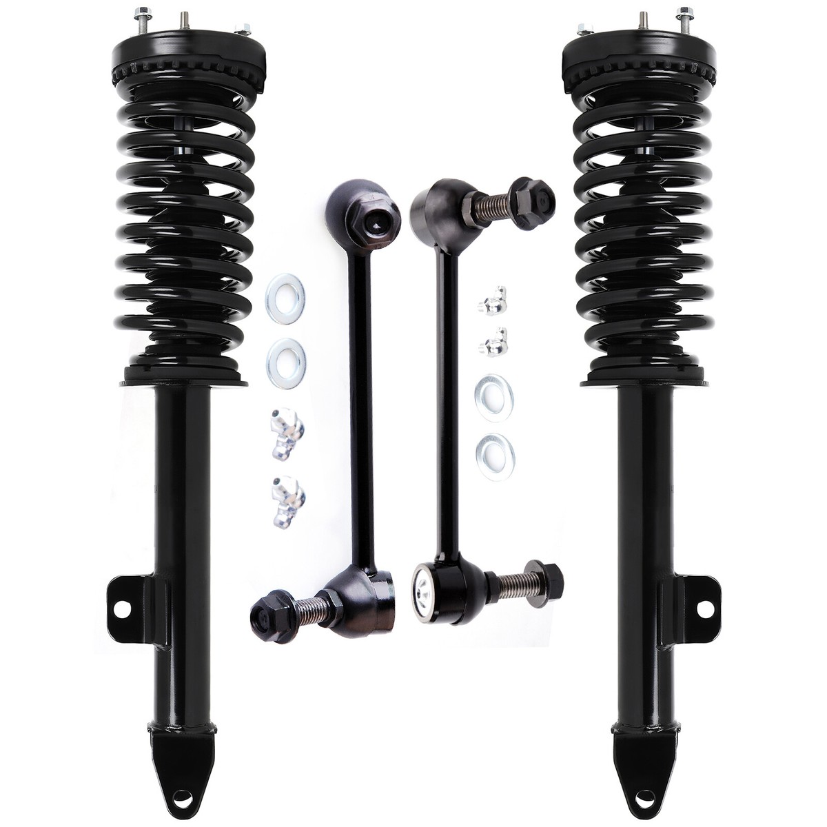 Pair Of Rear Shock Absorbers For 2013-2016 Dodge Dart - Direct Replacement, Black, Limited Lifetime Warranty