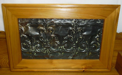 Buy Framed Antique Victorian Tin Ceiling Tile From Pittsburgh PA