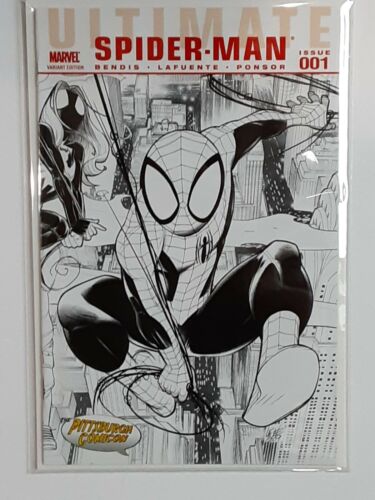 ULTIMATE SPIDERMAN #1 2009 UNTOUCHED PITTSBURGH COMICON VIP VARIANT SKETCH COVER - Picture 2 of 12