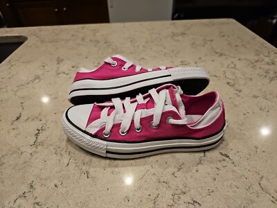 Converse All Star Double Layer Low Top Chuck Taylor Pink/White Canvas Mens 4 W6