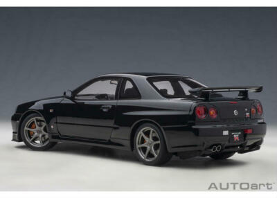 1/18 Nissan Skyline GT-R R34 V Spec II 2001 Black Pearl Model by