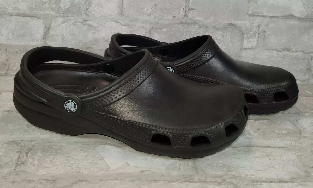 Crocs Crocband Men s Water Rain Shoes Sandals US Size 11 Slide Black Rubber